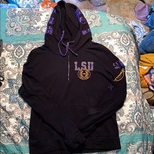 ⭐️ pink Victoria's Secret LSU pullover hoodie